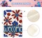 Patriotic 4th of July Garden Flag 12x18 Inch Double Sided Outside, Welcome Floral Daisy Yard Outdoor Decoration